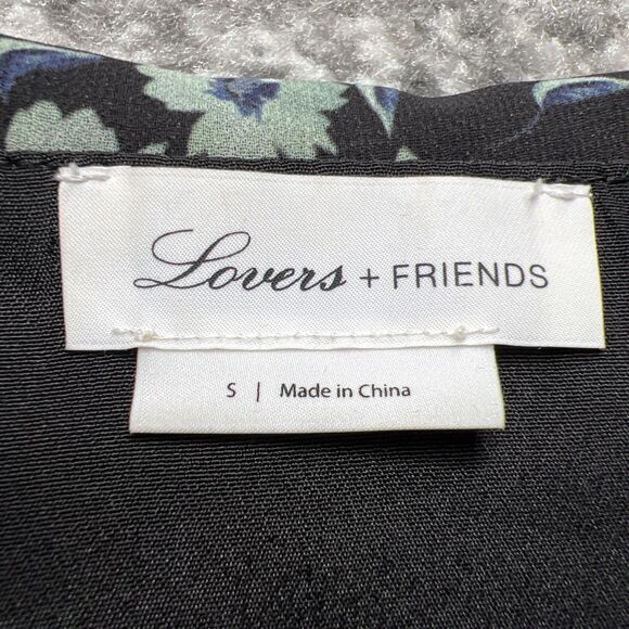 Lovers + Friends Mikayla Floral Wrap Top Blouse Long Sleeve Womens Size Small - Picture 5 of 11